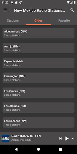 New Mexico Radio Stations Screen 2