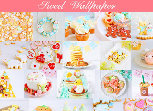 Android application Wallpaper Cute Sweets screenshort