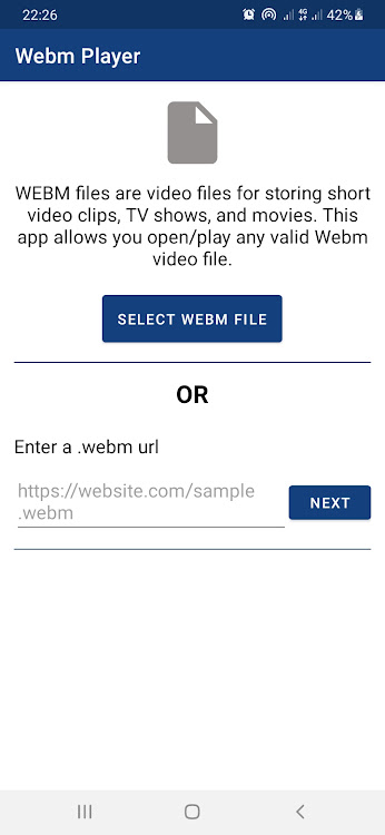 Webm Video Player & Converter - 1.1 - (Android)
