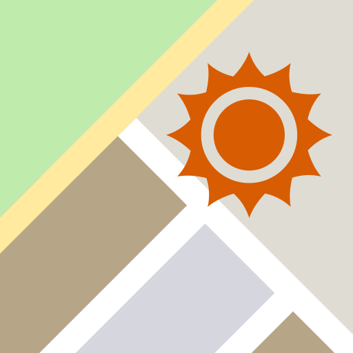 Sunrise Sunset on the Map  Icon