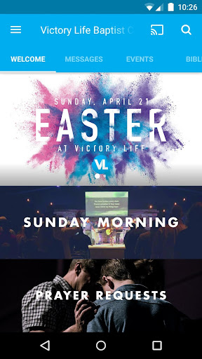 Android application Victory Life Church screenshort