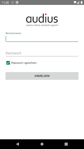 Android application audius® aoas screenshort