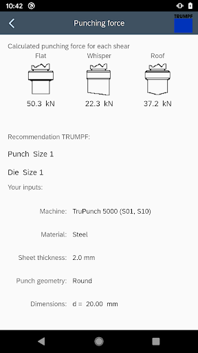 TRUMPF PunchGuide Screen 3
