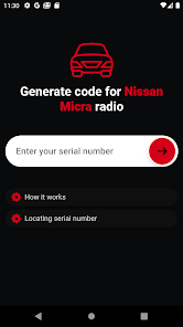 Captura 1 Nissan radio code unlock android