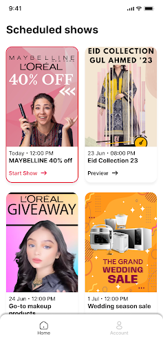 Android application Live Bazaar Studio screenshort