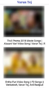 Varun Tej All Video Songs