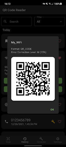 QR Code Generator Screen 3