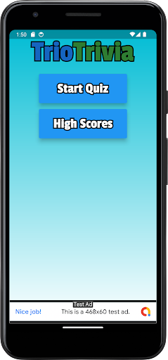 Android application Trio Trivia screenshort