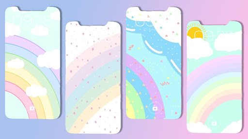 Cute Rainbow Wallpaper Screen 3