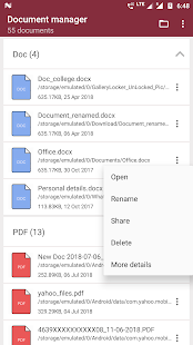 Document manager - Document organizer Bildschirmfoto