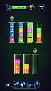 Color Tubes & Number Puzzle