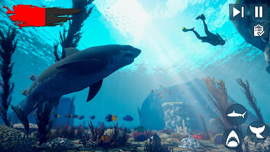 Screenshot 2 Raft Survival Angry Shark Game android