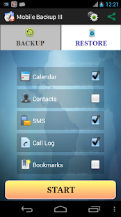 Mobile Backup 3 Screenshot