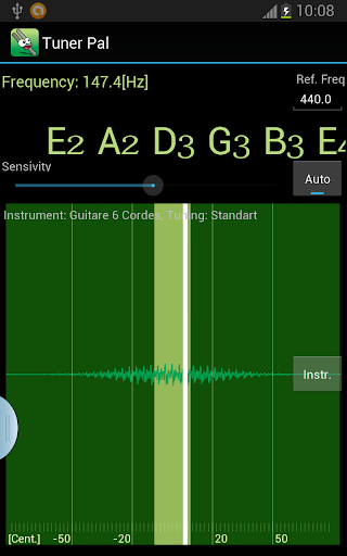 Android application Instrument Tuner Pal screenshort