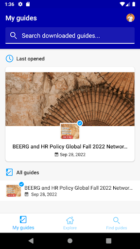 Android application HR Policy Association Events screenshort