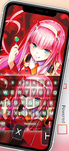 Zero Two Anime Keyboard Theme