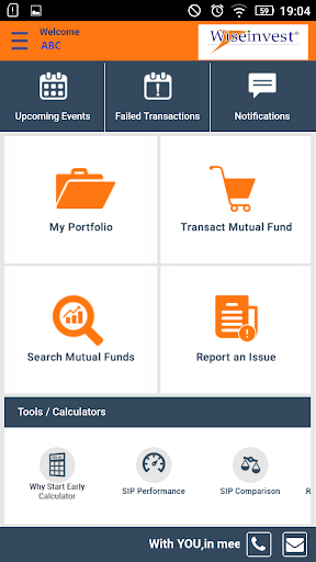 Android application Wiseinvest My Portfolio App screenshort
