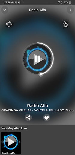 Android application US Radio Alfa App Online Liste screenshort