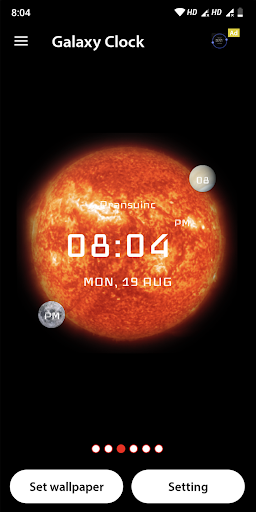 Galaxy Digital Clock Screen 3