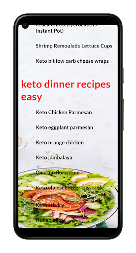 Keto Recipes Screen 3