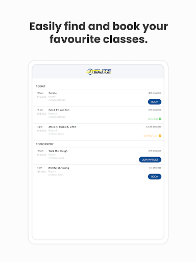 Screenshot of Elite Health and Fitness