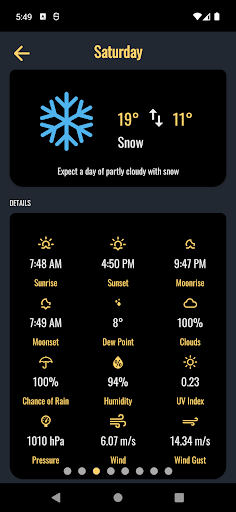 Weather Warbler Screen 3