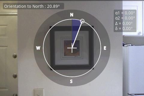 Android application Telemeter - camera measure screenshort