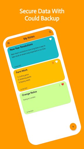 Orange Notes Screen 3