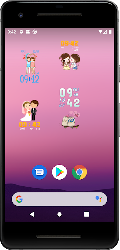 Cute Clock Widget Screen 2