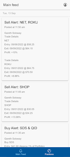 Android application InTheMoneyStocks screenshort