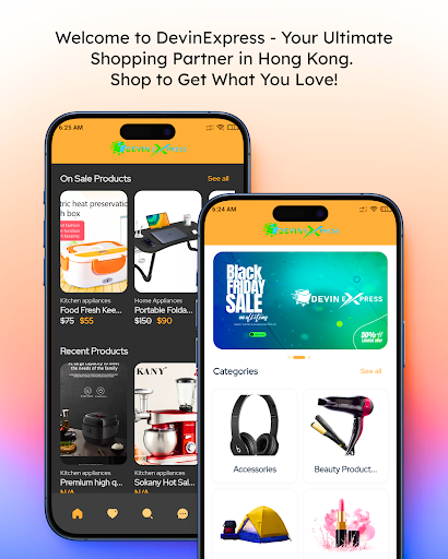 Android application Devin Express Online Shopping screenshort