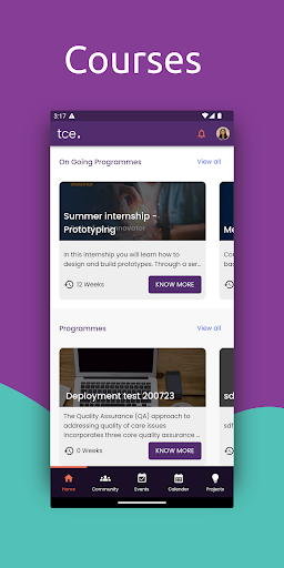 Android application tce screenshort