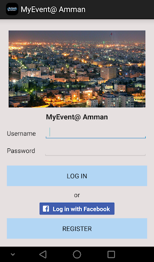 Android application MyEvent@ Amman screenshort