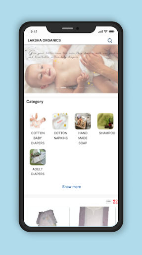 Android application Laksha Organics screenshort