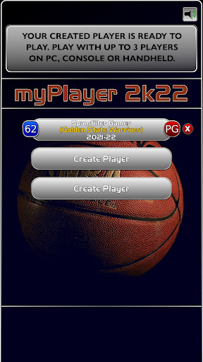 myPlayer 2k22 Screen 2