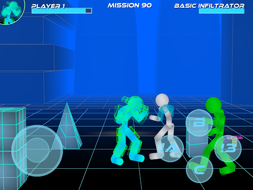 Stickman Neon Warriors: Street Fighting apkpoly screenshots 17