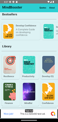 Android application MindBooster screenshort