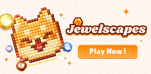 Jewelscapes: Color by Number banner oficial de portada de la aplicación de Android