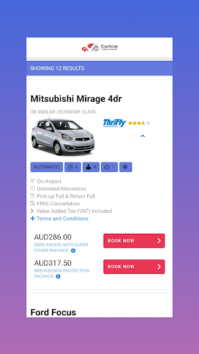 Car Hire: Cheap Car Rental Screen 3