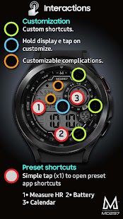 MD297 Digital watch face Screenshot