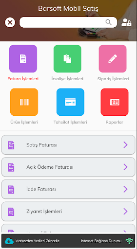 Barsoft Mobil Satış Screen 2