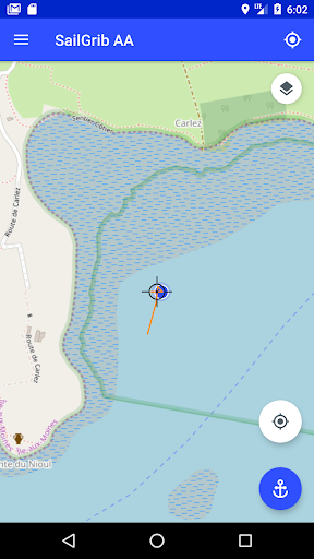 Android application Anchor Alarm - SailGrib AA screenshort