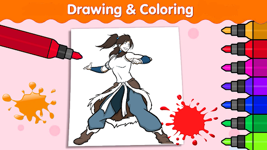 avatar korra Coloring Book