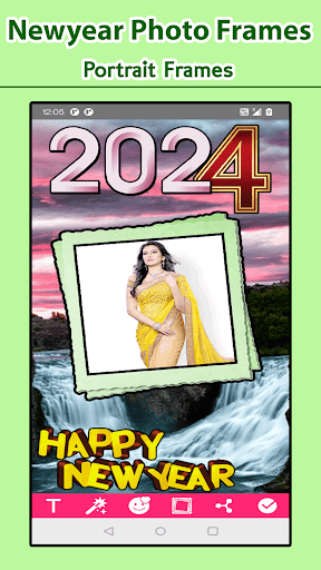 Android application Newyear Picture Editor screenshort
