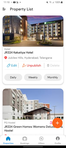 Android application Joey Rooms Host screenshort