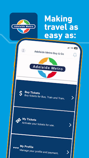 Android application Adelaide Metro Buy & Go screenshort