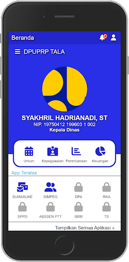 Android application DPUPRP Kabupaten Tanah Laut screenshort