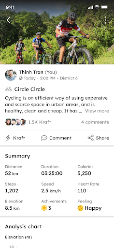 aktiv: Activity Tracking Screen 2