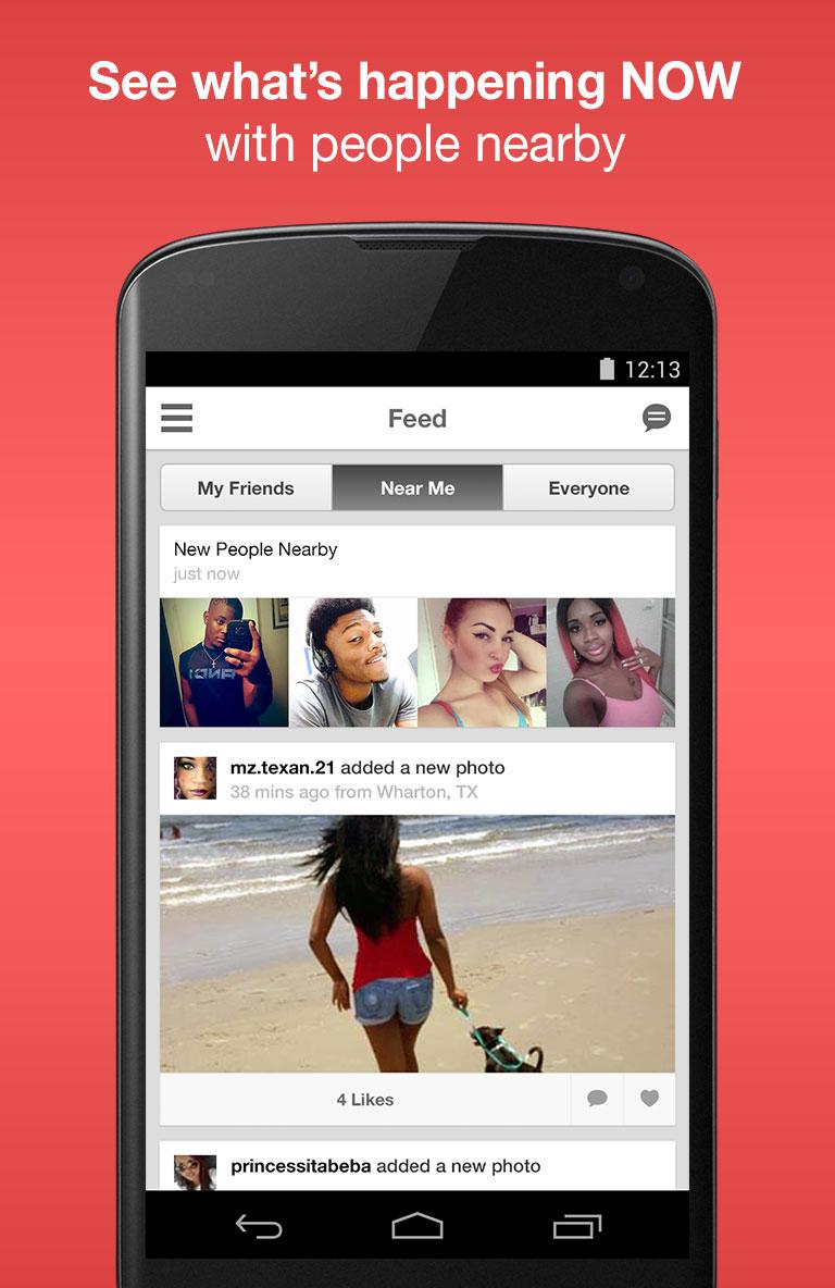 Android application Moco+: Chat & Meet New People screenshort