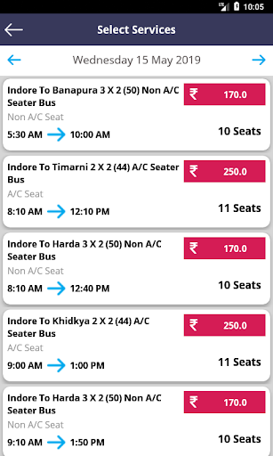 Yadav Bus Services Screen 3